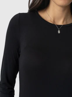 Saint and Sofia Greenwich Dress Long Sleeve - Black