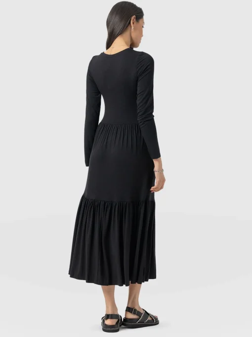 Saint and Sofia Greenwich Dress Long Sleeve - Black