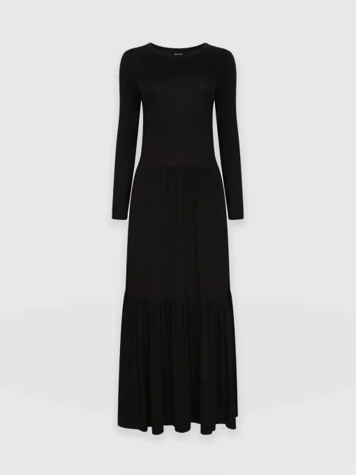 Saint and Sofia Greenwich Dress Long Sleeve - Black