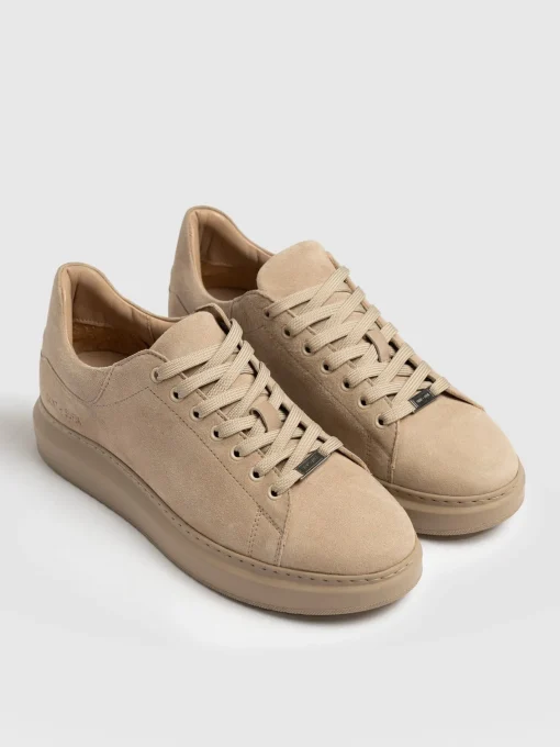 Saint and Sofia Hampstead Sneaker - Camel Suede