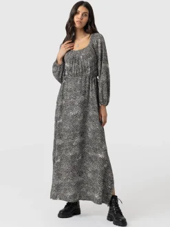 Saint and Sofia Henrietta Dress - Monochrome Gothica