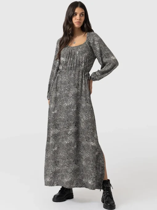 Saint and Sofia Henrietta Dress - Monochrome Gothica