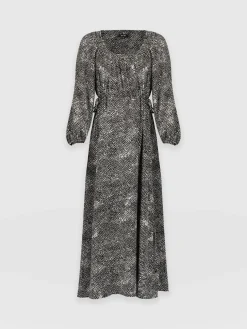 Saint and Sofia Henrietta Dress - Monochrome Gothica