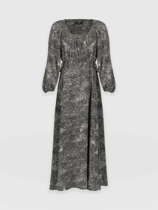 Saint and Sofia Henrietta Dress - Monochrome Gothica