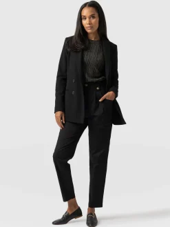 Saint and Sofia High Waisted Cargo Pant - Black