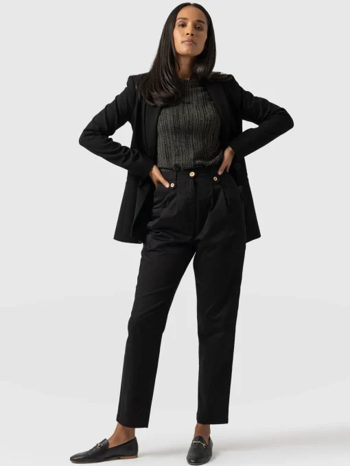 Saint and Sofia High Waisted Cargo Pant - Black