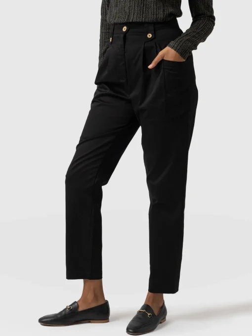 Saint and Sofia High Waisted Cargo Pant - Black