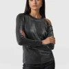 Saint and Sofia Jasna Cold Shoulder Tee - Silver