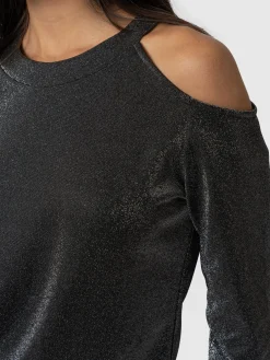 Saint and Sofia Jasna Cold Shoulder Tee - Silver