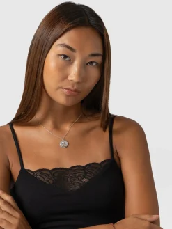 Saint and Sofia Jersey Lace Cami - Black