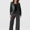 Saint and Sofia Keller Wide Leg Pant - Charcoal