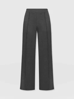 Saint and Sofia Keller Wide Leg Pant - Charcoal