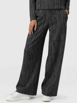 Saint and Sofia Keller Wide Leg Pant - Grey/Black
