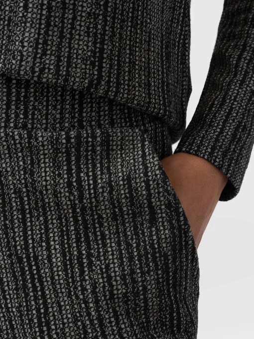 Saint and Sofia Keller Wide Leg Pant - Grey/Black