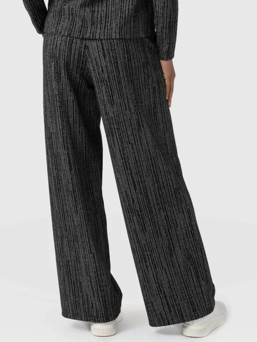 Saint and Sofia Keller Wide Leg Pant - Grey/Black