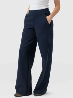 Saint and Sofia Keller Wide Leg Pant - Navy Twill