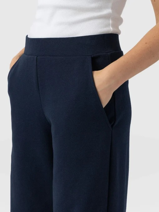 Saint and Sofia Keller Wide Leg Pant - Navy Twill