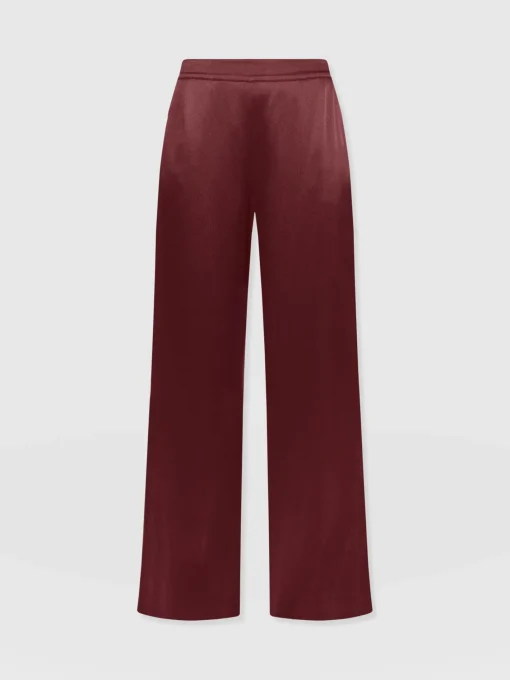Saint and Sofia Langley Wide Leg Pant - Maroon