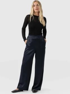 Saint and Sofia Langley Wide Leg Pant - Navy