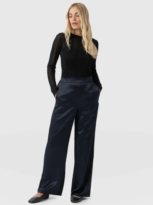Saint and Sofia Langley Wide Leg Pant - Navy