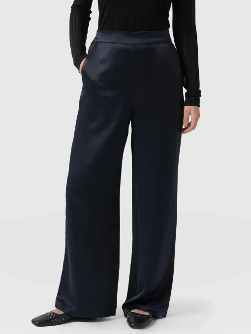 Saint and Sofia Langley Wide Leg Pant - Navy