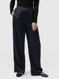 Saint and Sofia Langley Wide Leg Pant - Navy