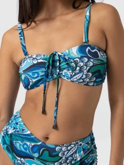 Saint and Sofia Maya Bandeau Bikini Top - Paradise