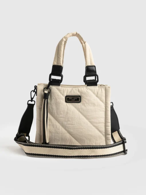 Saint and Sofia Mini Penny Tote Bag - Cream