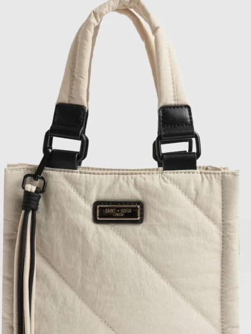 Saint and Sofia Mini Penny Tote Bag - Cream