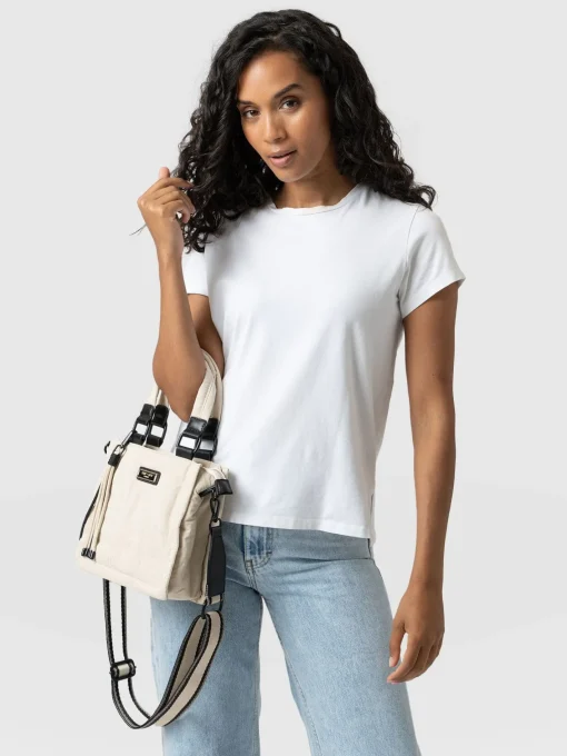 Saint and Sofia Mini Penny Tote Bag - Cream