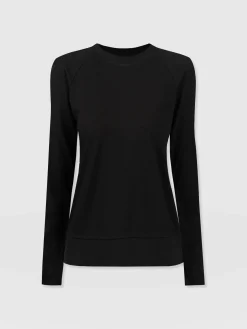 Saint and Sofia Morgan Zip Sweater - Black