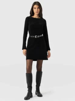 Saint and Sofia Raya Knit Dress - Black