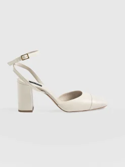 Saint and Sofia Rayner Cap Toe Heel - Cream