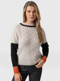Saint and Sofia Rayner Cashmere Jumper - Beige