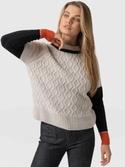 Saint and Sofia Rayner Cashmere Jumper - Beige