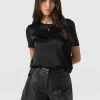 Saint and Sofia Rayner Contrast Tee - Black