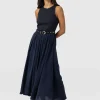 Saint and Sofia Renee Contrast Dress - Navy