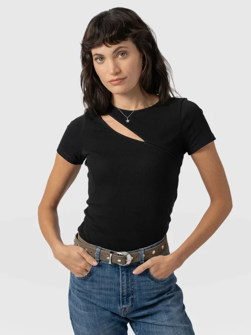 Saint and Sofia Reveal Tee - Black