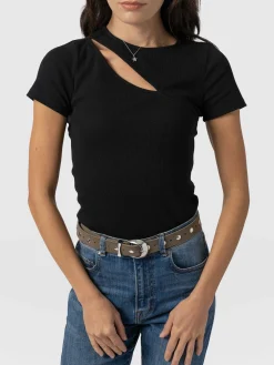 Saint and Sofia Reveal Tee - Black