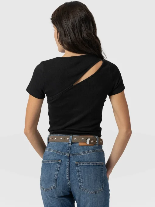 Saint and Sofia Reveal Tee - Black