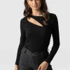 Saint and Sofia Reveal Tee Long Sleeve - Black