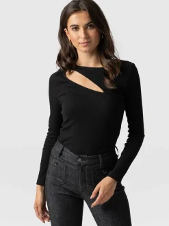 Saint and Sofia Reveal Tee Long Sleeve - Black