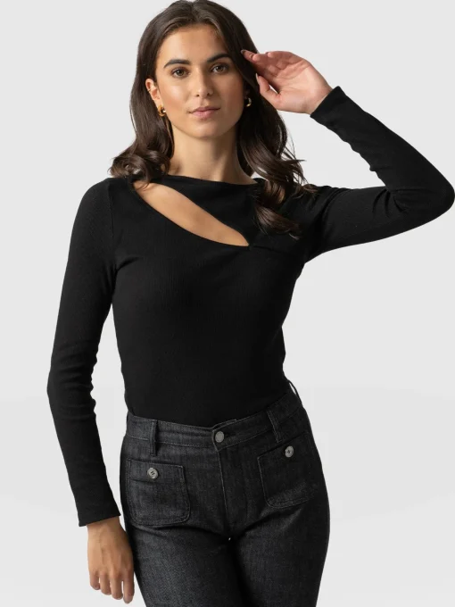 Saint and Sofia Reveal Tee Long Sleeve - Black