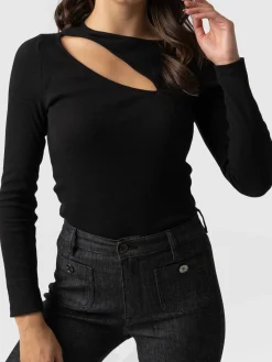 Saint and Sofia Reveal Tee Long Sleeve - Black
