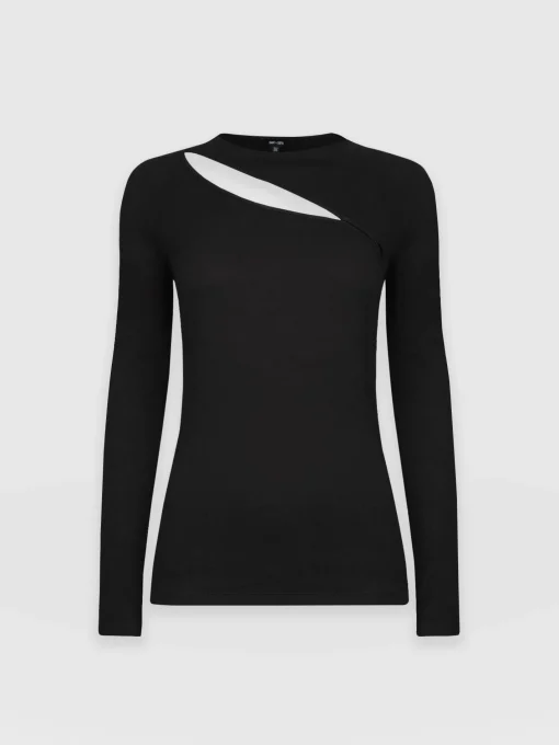 Saint and Sofia Reveal Tee Long Sleeve - Black