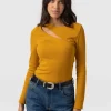 Saint and Sofia Reveal Tee Long Sleeve - Ochre