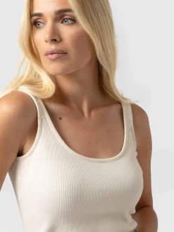 Saint and Sofia Rib Cami - Cream