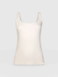 Saint and Sofia Rib Cami - Cream