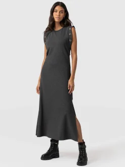 Saint and Sofia Rowan Dress - Charcoal Eyelet