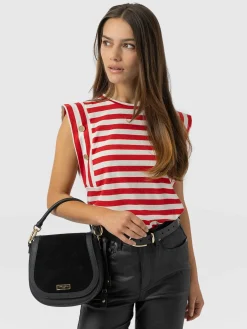 Saint and Sofia Rowan Tee - Red Stripe